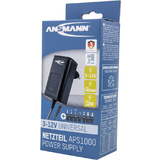 ANSMANN bloc secteur universel APS 1000, 12 w / 3-12 V, noir