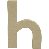 dcopatch lettre 3D "h", papier mch, 85 x 120 mm