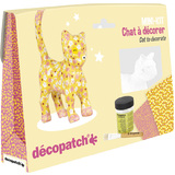 dcopatch kit papier mch "Chat", 5 pices