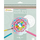 avenue mandarine Carnet de coloriage "Graffy pop Mandala"