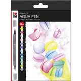 Marabu feutre aquarellable pen Graphix ice ICE BABY, tui