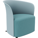 PAPERFLOW fauteuil visiteur "CROWN", bleu