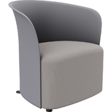 PAPERFLOW fauteuil visiteur "CROWN", gris