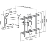 LogiLink support mural pour TV full Motion, pour 93,98 cm