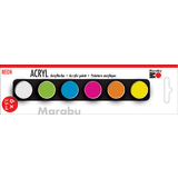 Marabu set de peinture acrylique "NEON", 6 x 3,5 ml