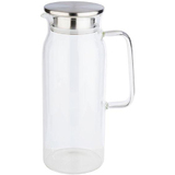 APS carafe en verre avec couvercle, 1,5 litres, verre/inox