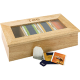 APS Bote  th et infusion, en bois, 4 cases, brun clair