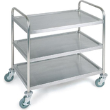 APS chariot de service et de transport, 3 plateaux, inox