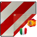 IWH panneau de signalisation 2en1, 500 x 500 mm, blanc/rouge