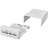 LogiLink Botier point de consolidation, 4 ports, gris clair