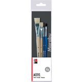 Marabu set de pinceaux pour l'acrylique Acryl, 4 pices