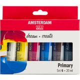 ROYAL talens Peinture acrylique AMSTERDAM Primary, 6x 20 ml