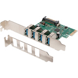 DIGITUS carte rseau pci Express usb 3.0, 4 ports, 5 Gbit/s.