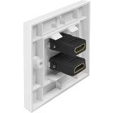 LogiLink plastron HDMI, 2x femelle HDMI-femelle HDMI, blanc