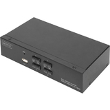 DIGITUS commutateur KVM, 4 ports, simple affichage, 4K, HDMI