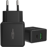 ANSMANN chargeur USB home Charger HC218PD, 2x port USB, noir