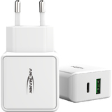 ANSMANN chargeur USB home Charger HC218PD, 2x port USB,blanc