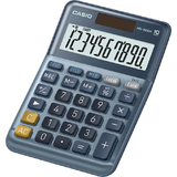 CASIO calculatrice de bureau MS-100EM, 10 chiffres, argent