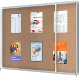 nobo vitrine d'affichage premium Plus, fond en lige, 18x A4