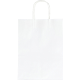 folia sac en papier, 240 x 120 x 310 mm, blanc