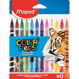 Maped feutre COLOR'PEPS Animals, tui carton de 12