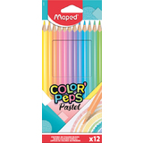 Maped crayon de couleur COLOR'PEPS Pastel, tui carton de 12