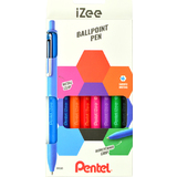 Pentel stylo  bille rtractable iZee, tui de 8