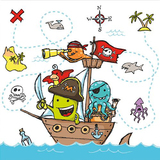 PAPSTAR serviette  motif "Pirates", 330 x 330 mm