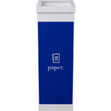 PAPERFLOW collecteur pour tri slectif, papier, blanc