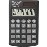Rebell calculatrice de poche SHC 208, noir
