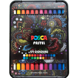 POSCA crayon de cire PASTEL KPA100, tui de 24