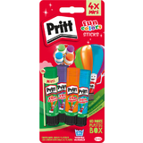 Pritt Bton de colle fun Colors, carte blister de 4