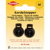 KLEIBER stoppeur de cordon, plastique, noir