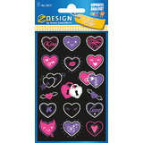 AVERY zweckform ZDesign sticker fluo kids "Coeurs"