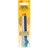 KLEIBER crayon craie de tailleur, set de 2, blanc/bleu