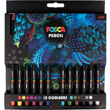 POSCA crayons de couleur PENCIL KPE200, tui carton de 12