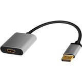 LogiLink Cble adaptateur Displayport - HDMI, 0,15 m