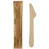 PAPSTAR couteau en bois "pure", longueur: 165 mm, par 50