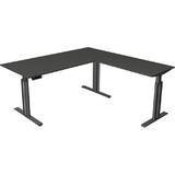 kerkmann table de bureau assis-debout move 3 elegant, gris