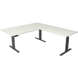 kerkmann table de bureau assis-debout move 3 elegant, blanc