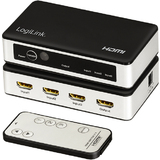 LogiLink commutateur HDMI 4K/60Hz, 3 ports, noir/argent