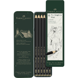 FABER-CASTELL crayon graphite pitt GRAPHITE Matt, tui de 6