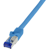 LogiLink Cble patch Ultraflex, Cat.6A, S/FTP, 0,25 m, bleu