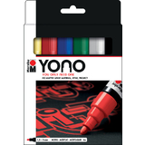 Marabu feutre acrylique "YONO", 1,5 - 3,0 mm, set de 6