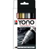 Marabu feutre acrylique "YONO", 1,5 - 3,0 mm, set de 4 METAL