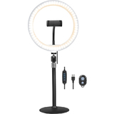 LogiLink ring light avec trpied pour smartphone