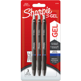 Sharpie stylo encre gel S-GEL, 0,7 mm, bleu, blister de 3