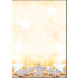 sigel papier  motif de Nol "Glitter Stars", A4, 90 g/m2