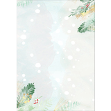 sigel papier  motif de Nol "Christmas forest Watercolor"