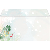 papier enveloppe motif de Nol "Christmas forest Watercolor"